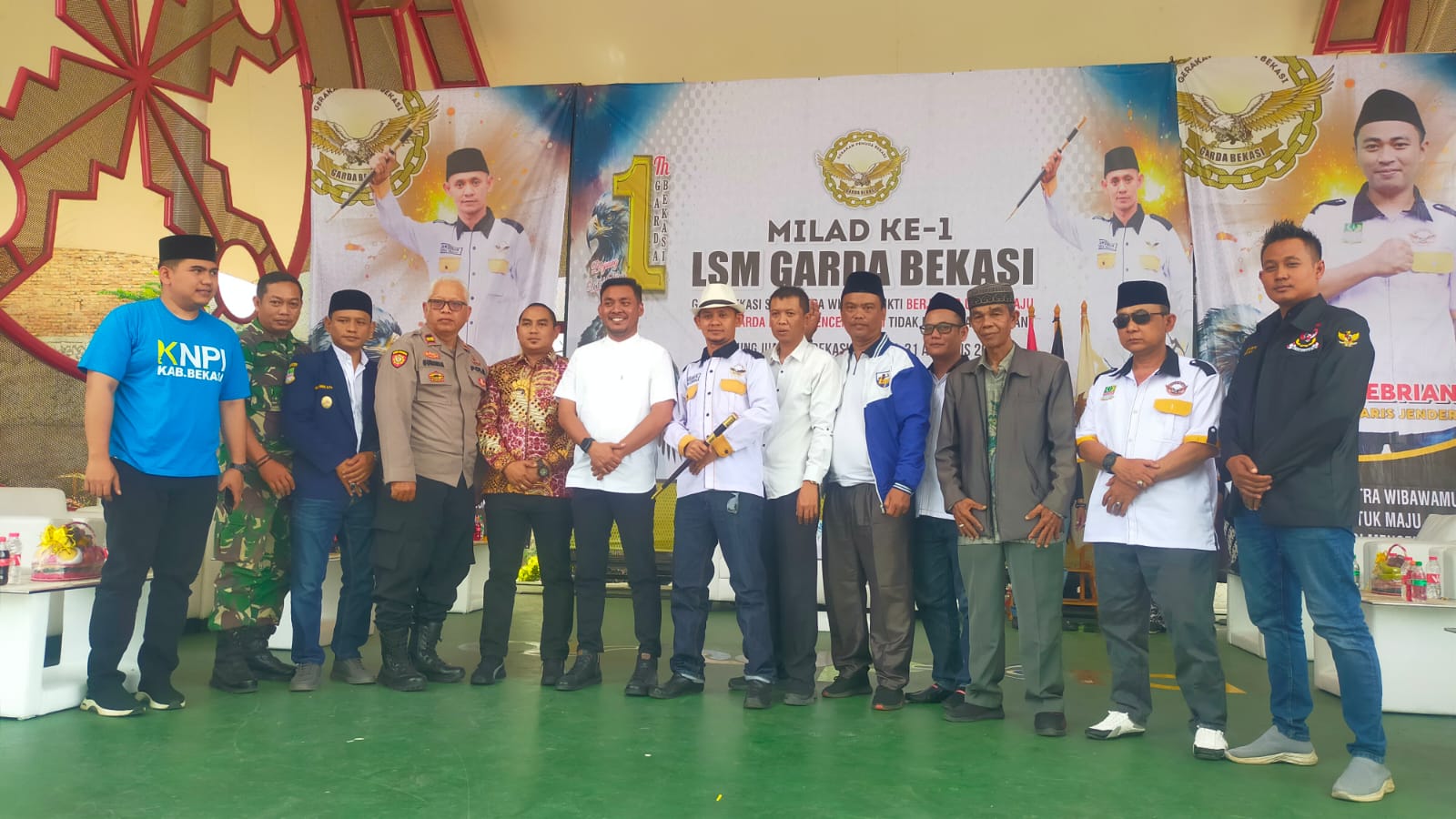 LSM Garda Bekasi Gelar Milad Pertamanya Di Gedung Juang Tambun