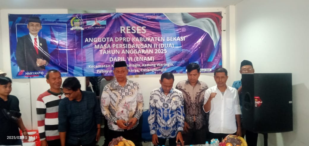 Anggota DPRD Kabupaten Bekasi, Haryanto Gelar Reses Masa Persidangan II Tahun Anggaran 2025