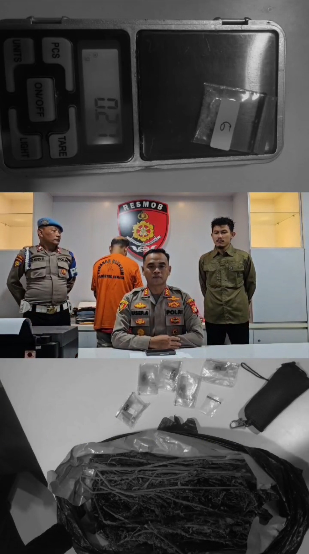 Anggota Opsnal Unit Reskrim Polsek Setu Berhasil Bekuk Pengedar Narkoba,16 Paket Sabu Diamankan
